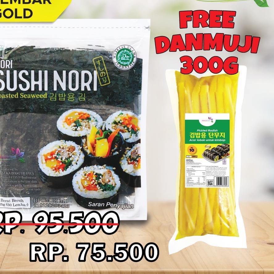 

AIL577 Sushi Nori HALAL Seaweed Rumput Laut Sushi Untuk Kimbab/ Gimbab |||