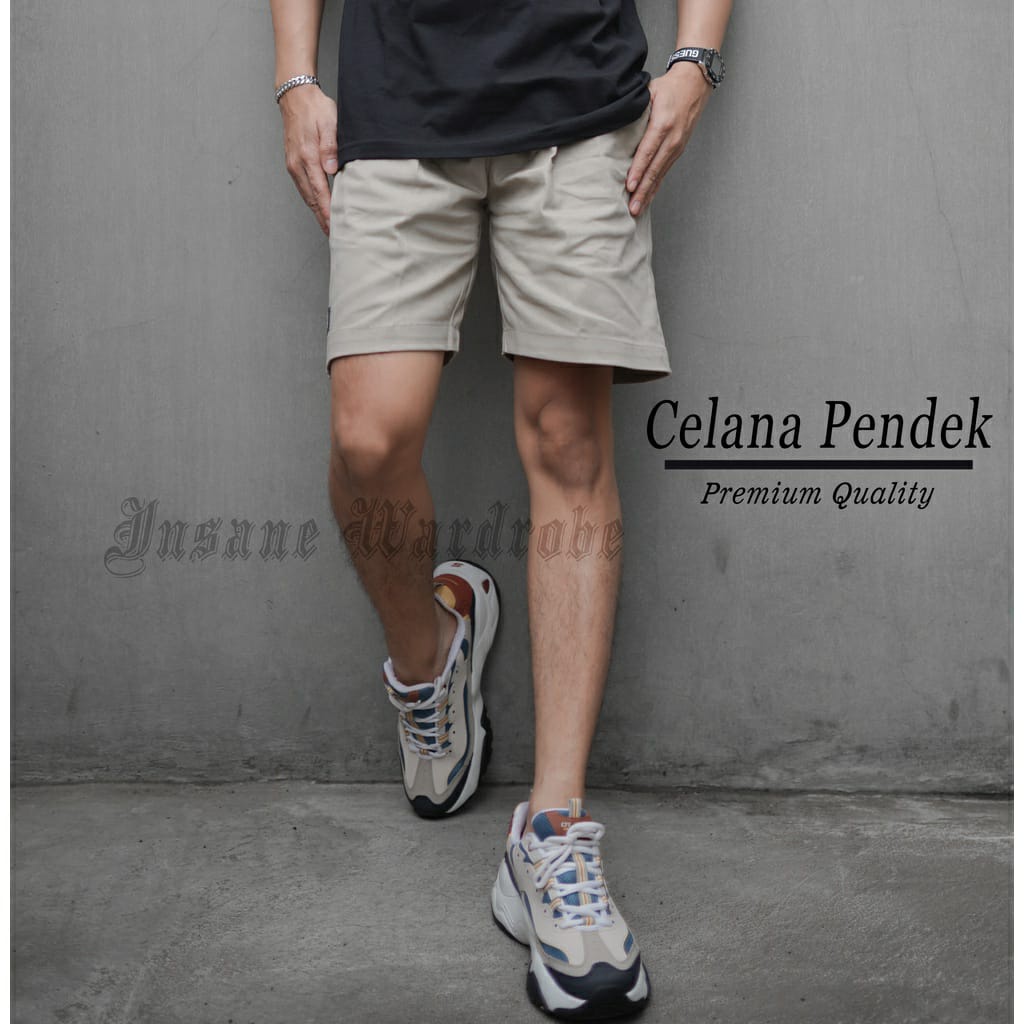 Celana Pendek Twill / Roger Boardshort boxer drill celana cowo atau pria - Insane Wardrobe