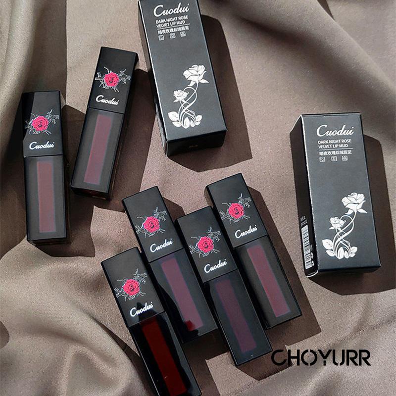 【COD】Lip Cream Matte Lip Glaze Soft Matte Lip Mud Non-Fading Non-Stick Cup Lip Kosmetik Waterproof Long Lasting-CH