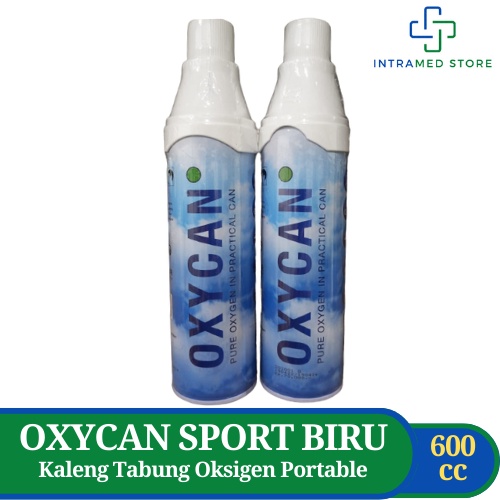 Jual Oxycan Sport Biru 600 Cc / Oxygen / Kaleng Tabung Oksigen Portable ...