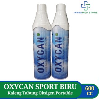 Jual Oxycan Sport Biru 600 Cc / Oxygen / Kaleng Tabung Oksigen Portable ...