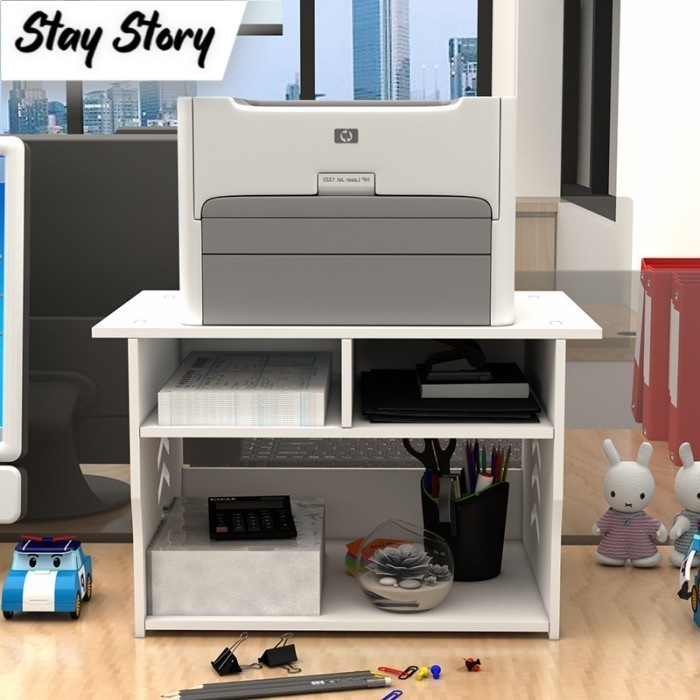 Rak Rak Printer Kayu Meja Susun Minimalis Vintage Shabby