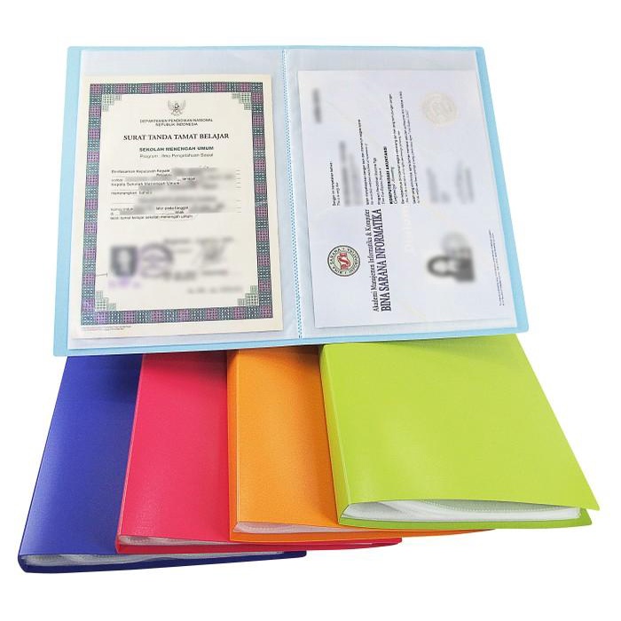 

EAGLE FILES Clear Holder Dokumen Keeper Display Book Map F4 100 PCKT