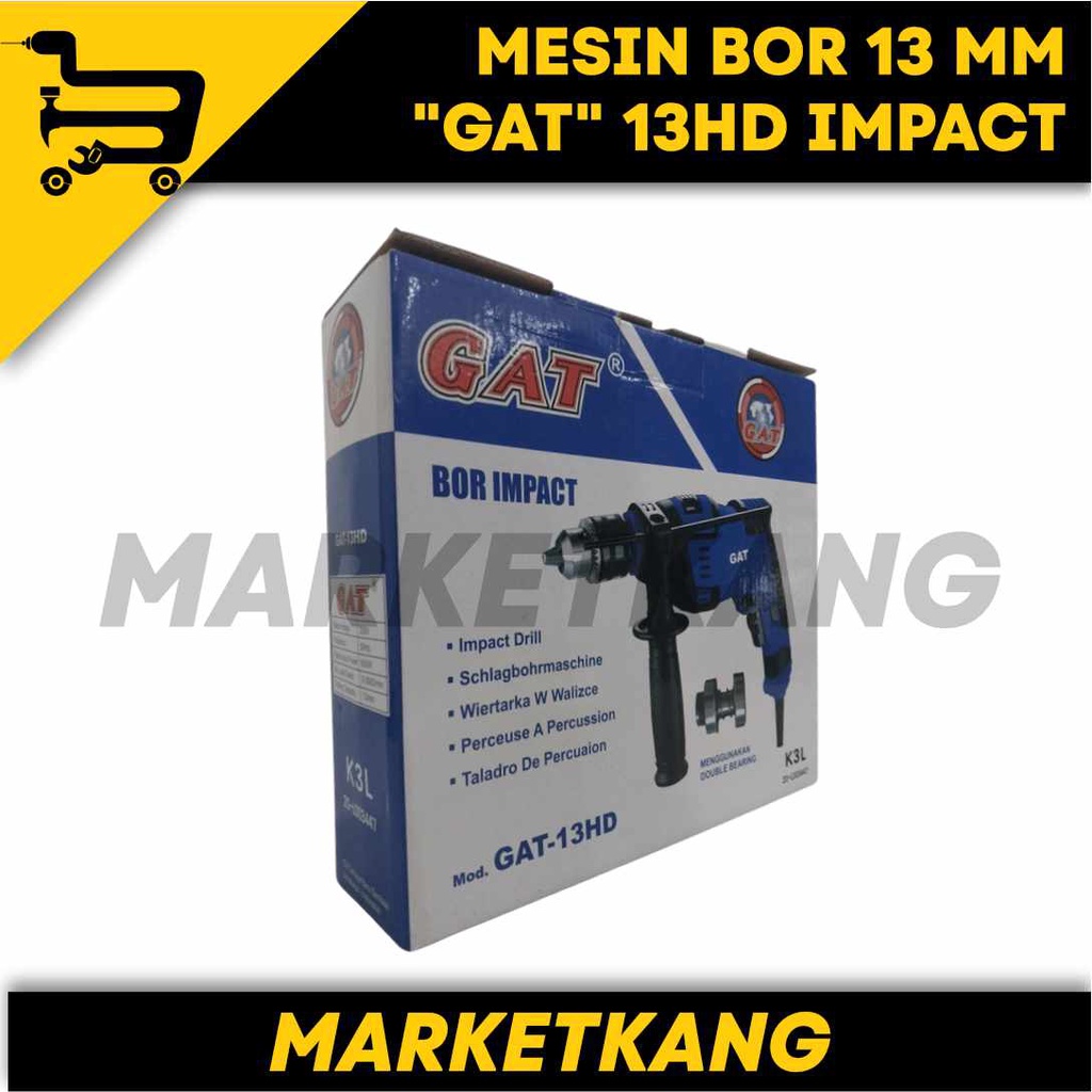 MESIN BOR 13 MM"GAT" 13HD IMPACT