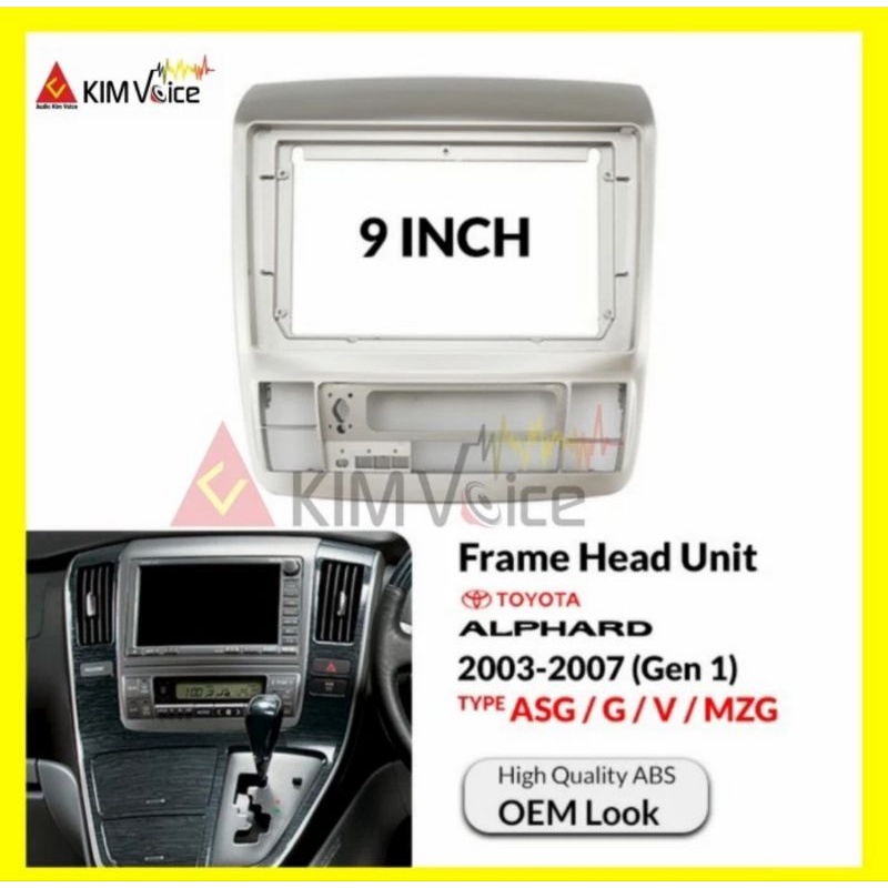 Jual Frame Head Unit Android Inch For Toyota Alphard