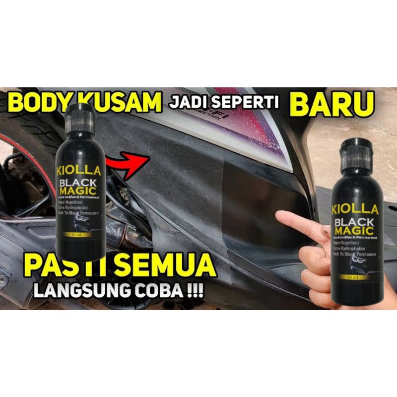 Penghitam body kasar, penghitam dashboard, penghitam motor dan mobil 60ml