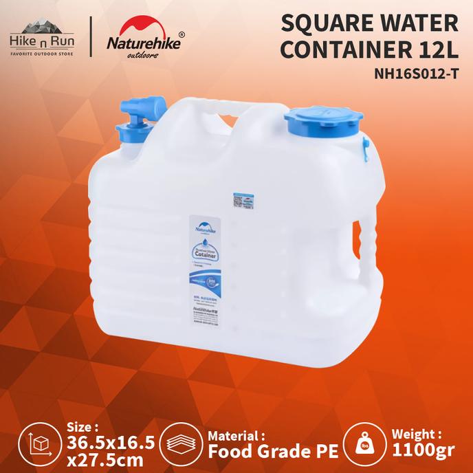 Galon Air Naturehike NH16S012-T 12L Square Water Container