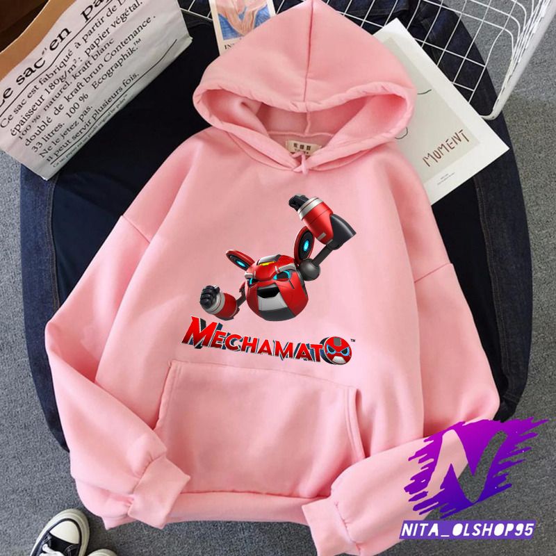 sweater hoodie anak mechabot