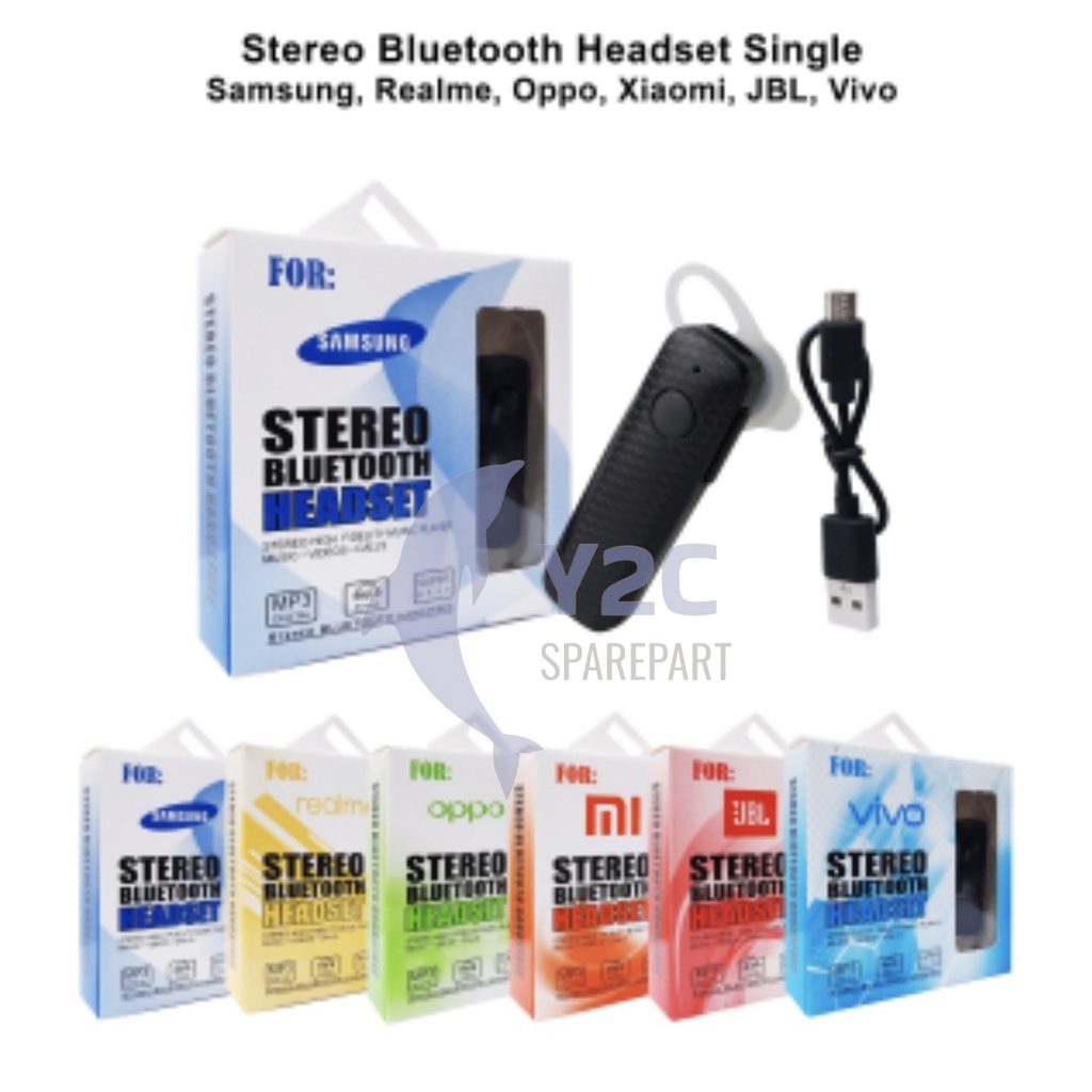 HANDSFREE EARPHONE BLUETOOTH WIRELESS MONO UNIVERSAL / HEAPHONE HEADSET