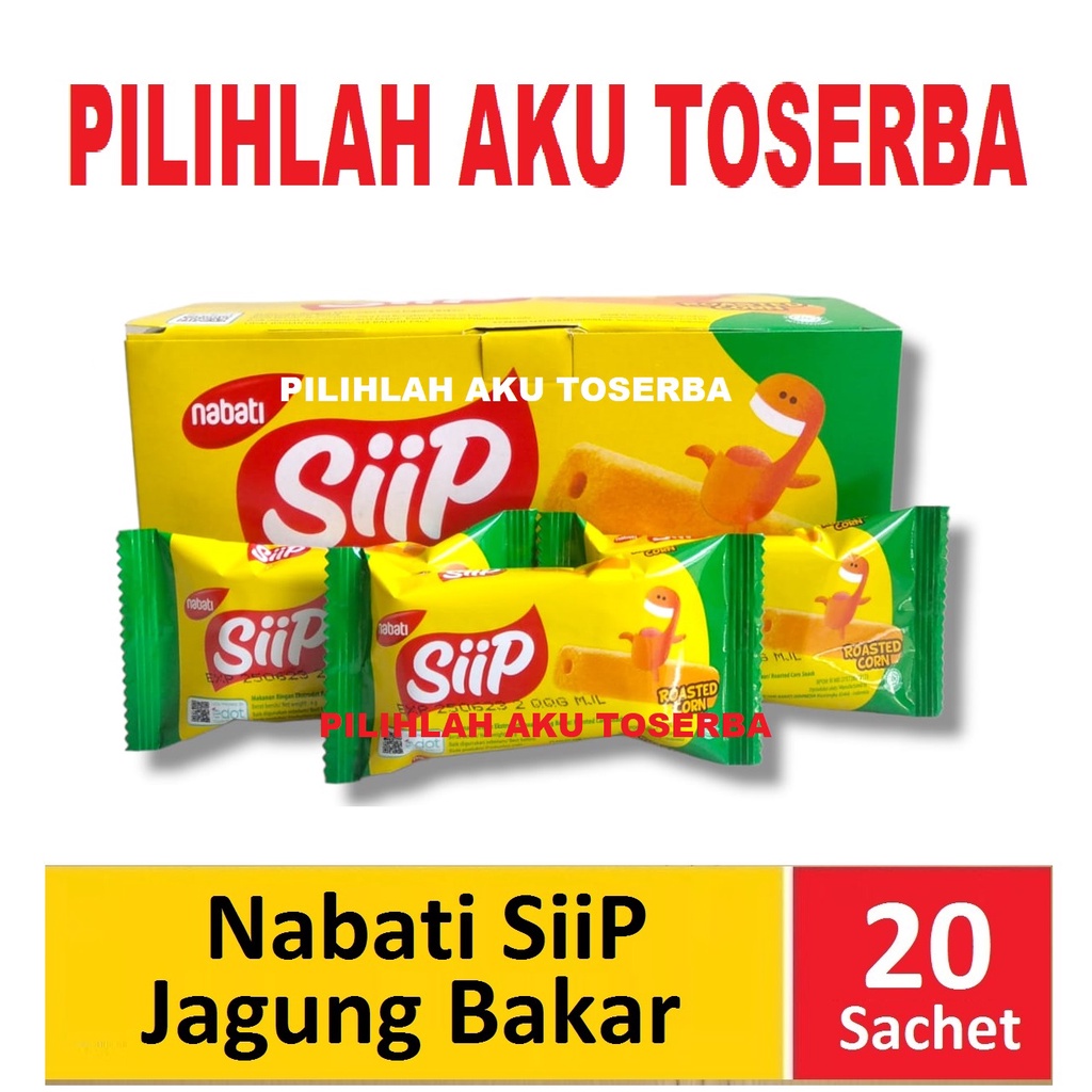 Nabati SiiP Jagung Bakar 4 gr - (HARGA 1 BOX)