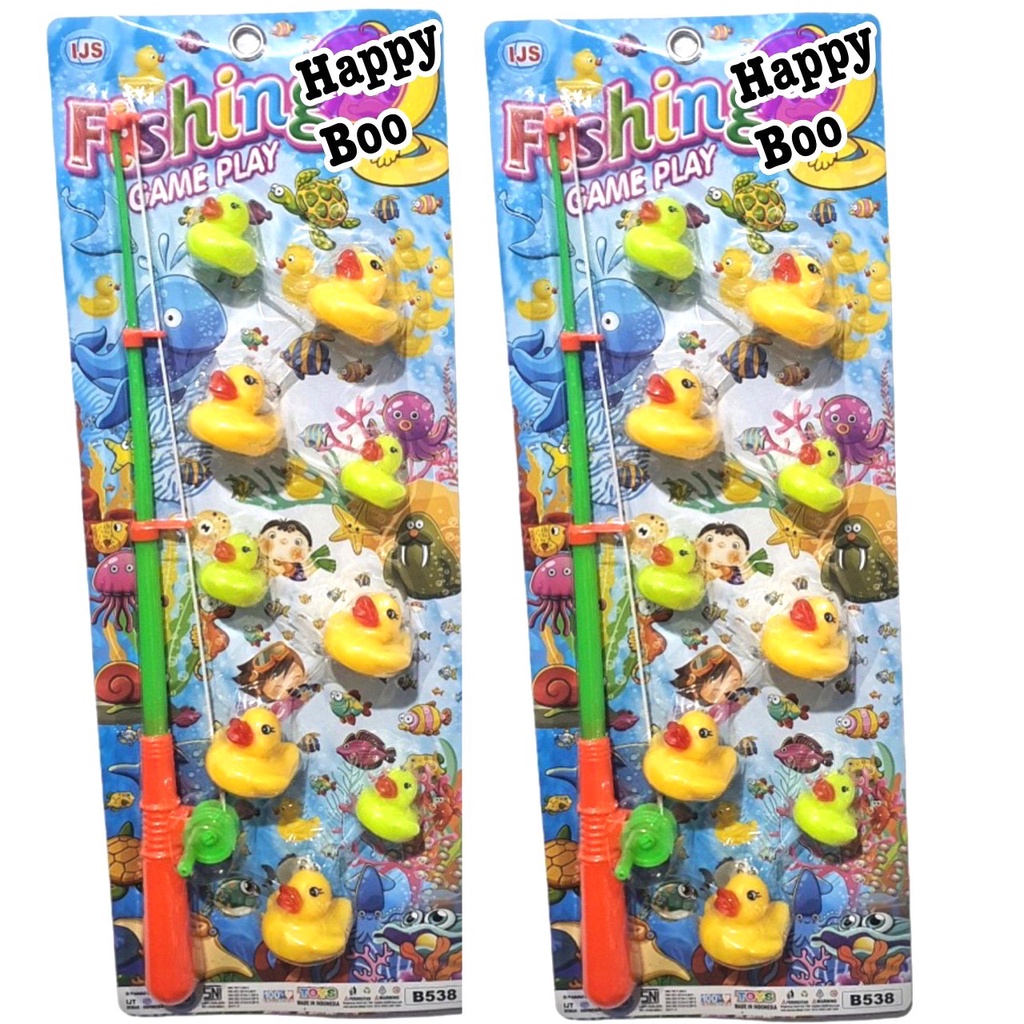 mainan pancingan bebek set isi banyak pancing bebek duck fishing