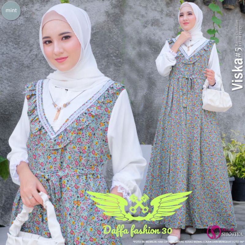 Promo gamis overall wanita dewasa overall wanita terbaru 2024 gamis remaja aesthetic