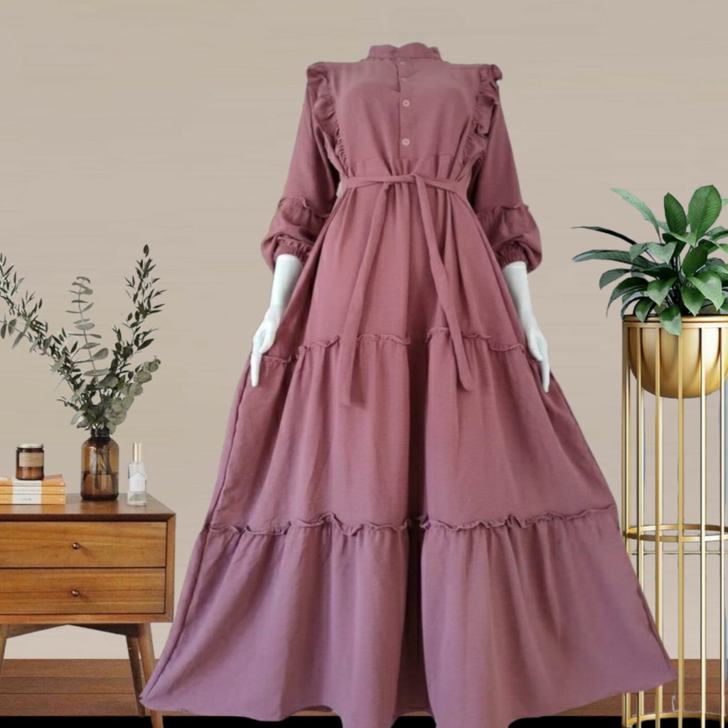 GAMIS CRINKLE AIRFLOW KERAH SHANGHAII