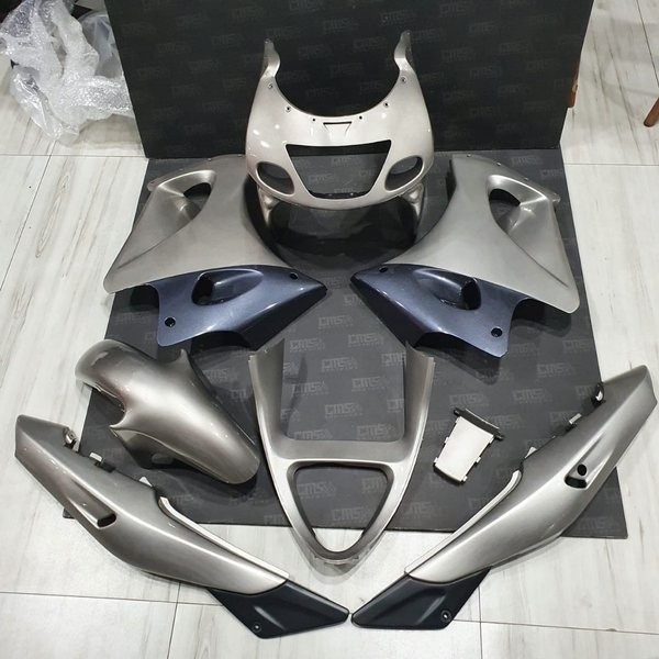 Cover Body Fairing Full Set Ninja RR Old Silver