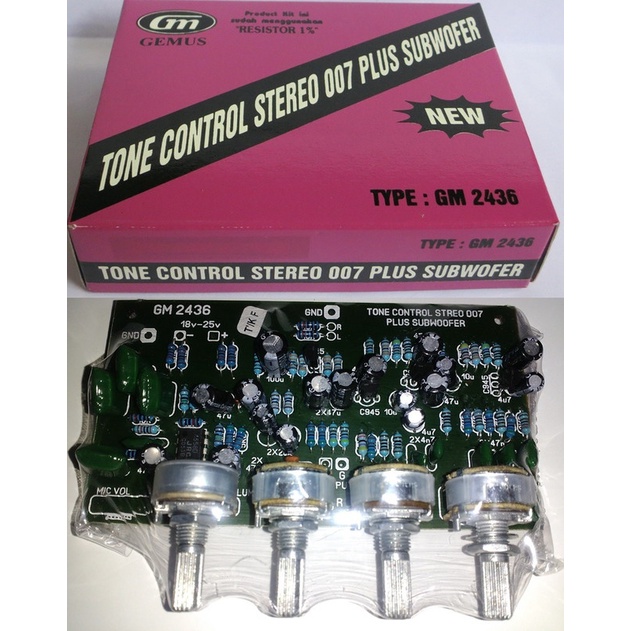 KIT TONE CONTROL PLUS SUBWOOFER, GM 2436