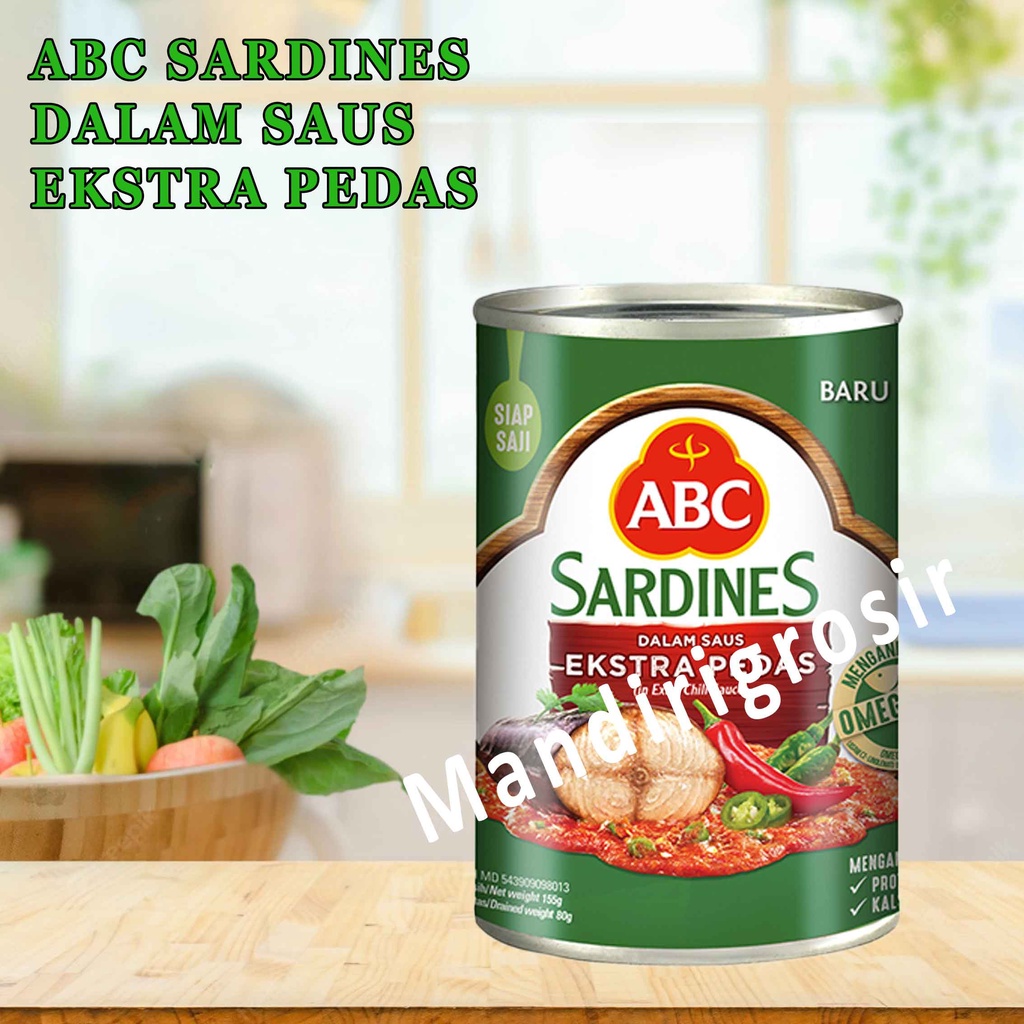 ABC SARDINES DALAM SAUS EKSTRA PEDAS 155g