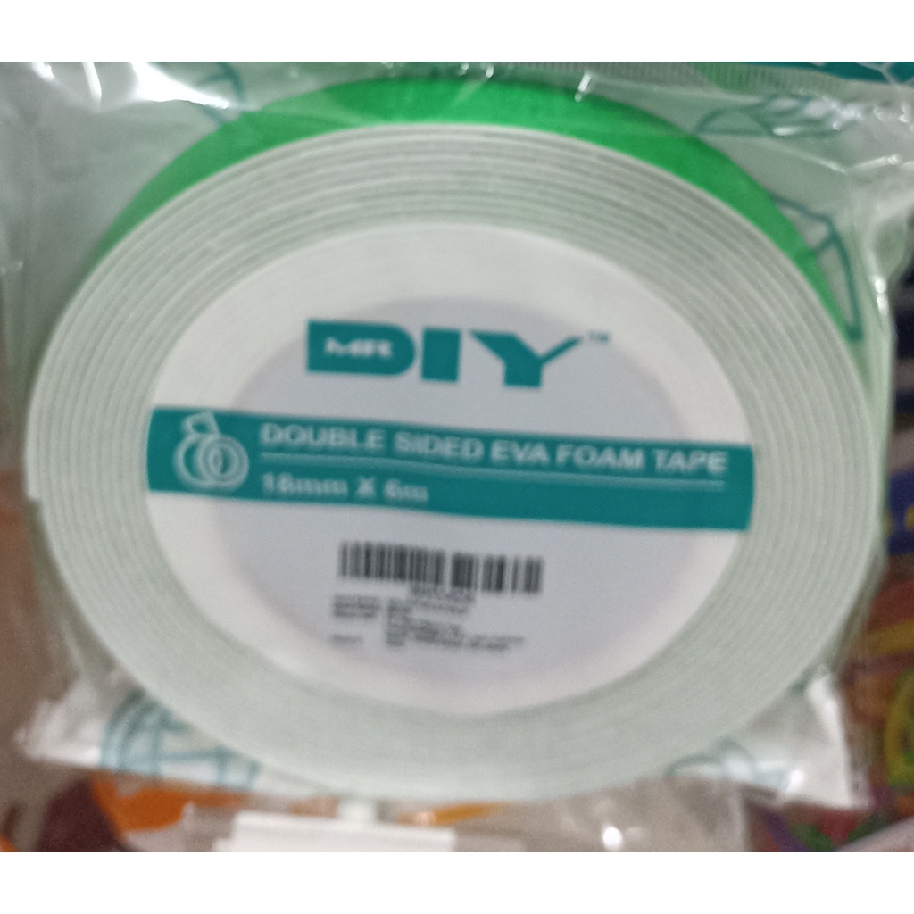 DOUBLE SIDE EVA FOAM TAPE / ISOLASI DOUBLE TAPE 18MM*6M 8953424