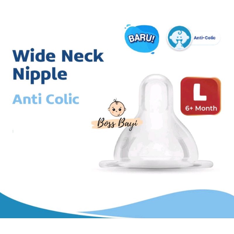 CUSSONS - Nipple Silicone Wide Neck isi 2pcs