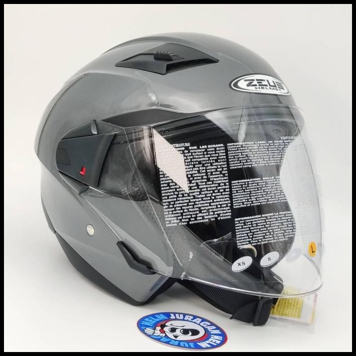 Zeus Zs611 Grey 11C Double Visor Z611 611
