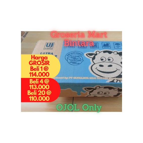 

*Bintara* Susu Ultra Mimi UHT Full Cream 125ml x 40 (1 Dus) - Bekasi