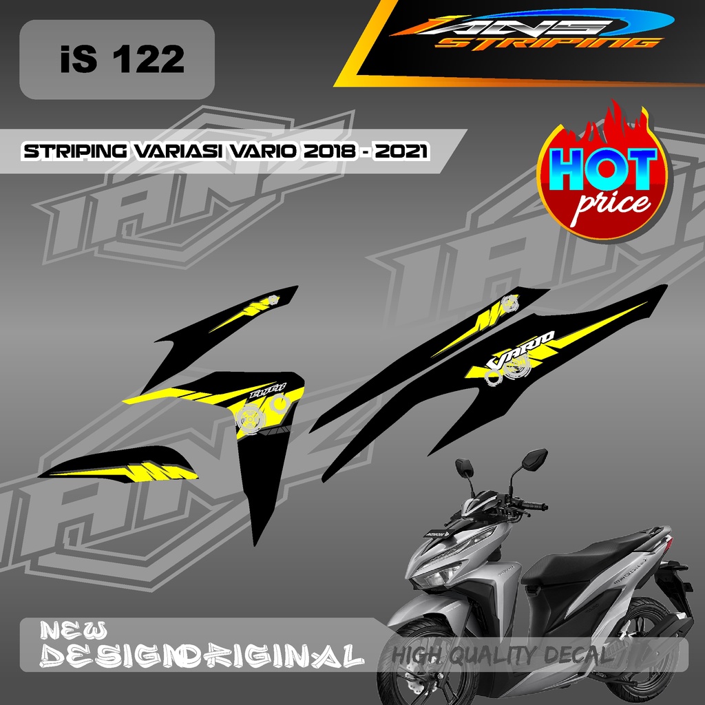 NEW DECAL STRIPING VARIO Led Vario 150 MOTIF GRAFIK  BAHAN HOLOGRAM / NON HOLOGRAM IS122