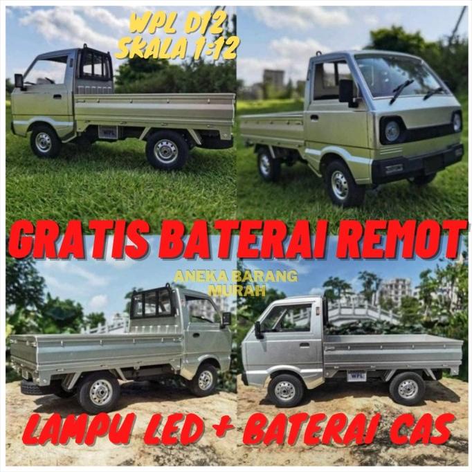 Rc SUZUKI Carry Pickup WPL D12 RTR full Proportional Rc Car Diecast ---MURAH---