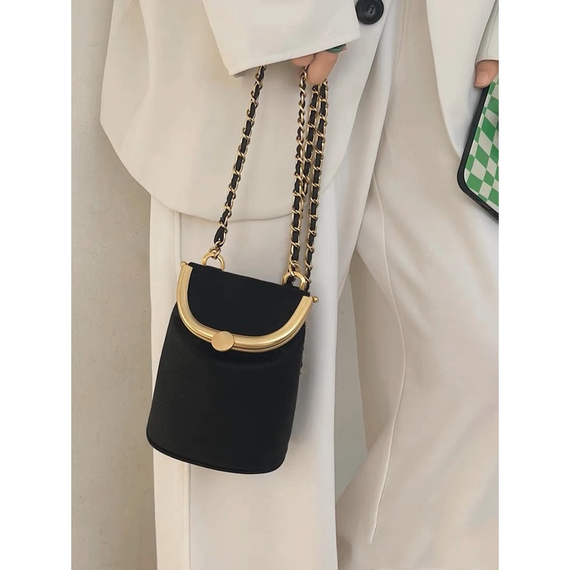 TAS HP TAS WANITA Niche design retro chain mobile phone bag one-shoulder diagonal support mini small bag female 2023.