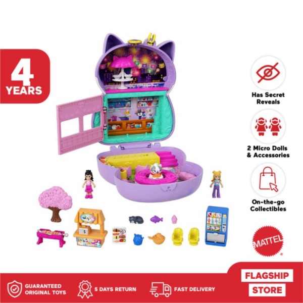 

Sushi Cat Pocket Compact Anak Polly Shop Playset - Berkualitas Boneka Mainan Promo