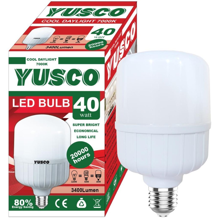 Lampu LED YUSCO 40Watt - Bohlam LED YUSCO