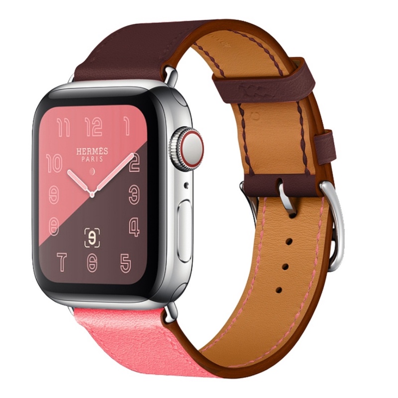 PU Leather Watch Strap Compatible With iWatch Ultra 8 SE 7 6 Same Style of Hermès for iWatch Series 41mm 45mm 49mm