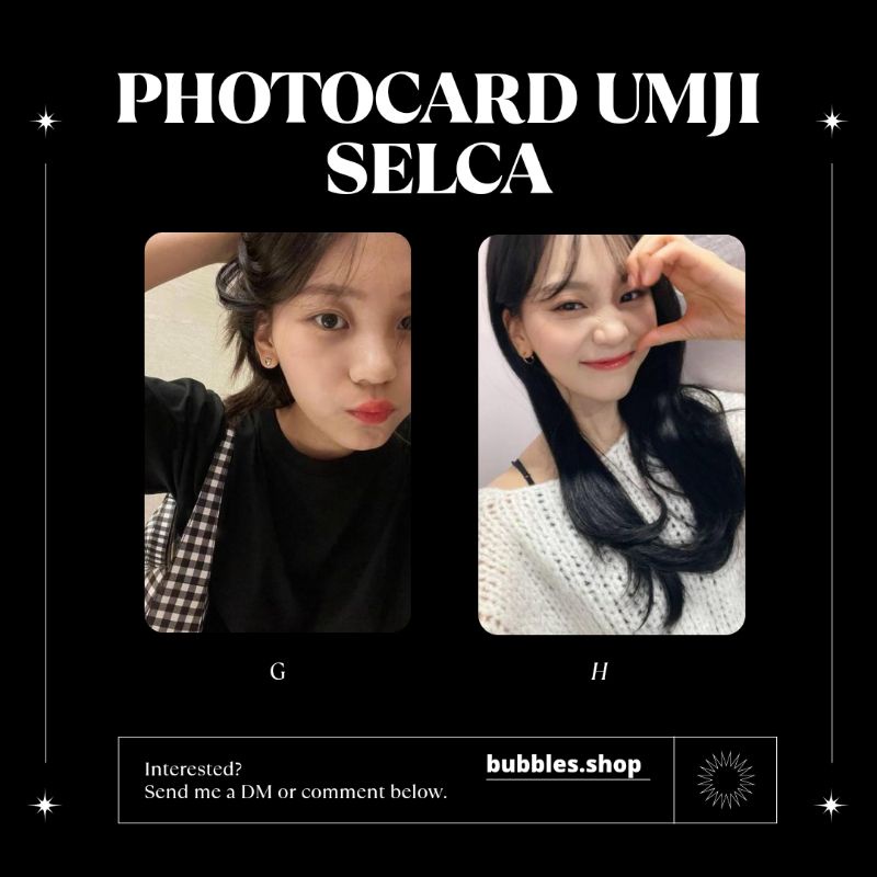 PHOTOCARD UNOFFICIAL UMJI G-FRIEND SELCA