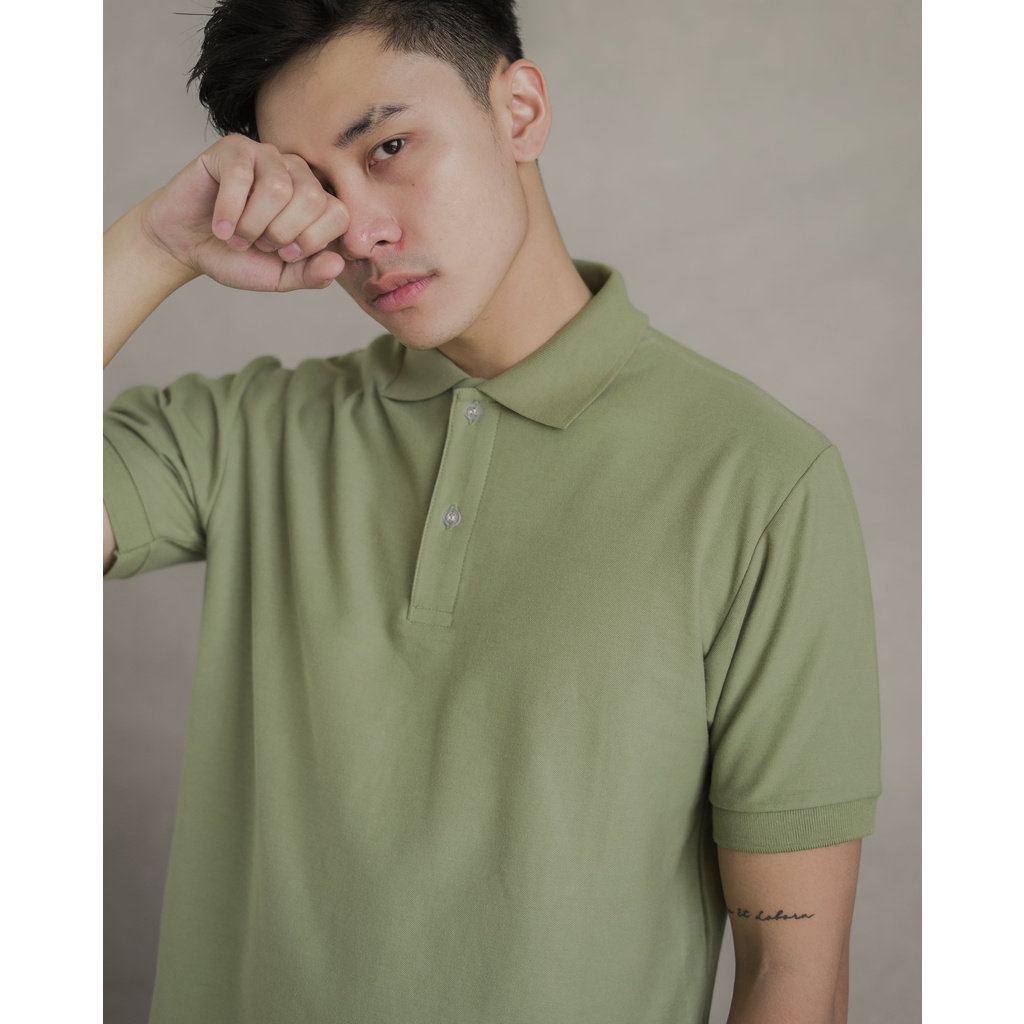 AKITA POLO SHIRT - Kaos Polo Pria in Sage Green