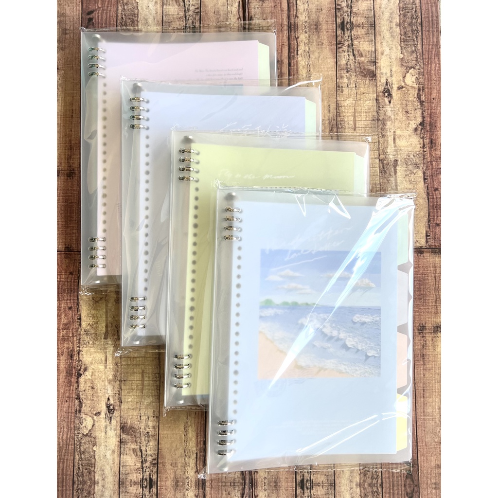 Map Binder Wengu Scenery B1024 A5 B5 Tansparant 8 Ring Besi - Binder Note Plus Loose Leaf dan Divider - Binder File