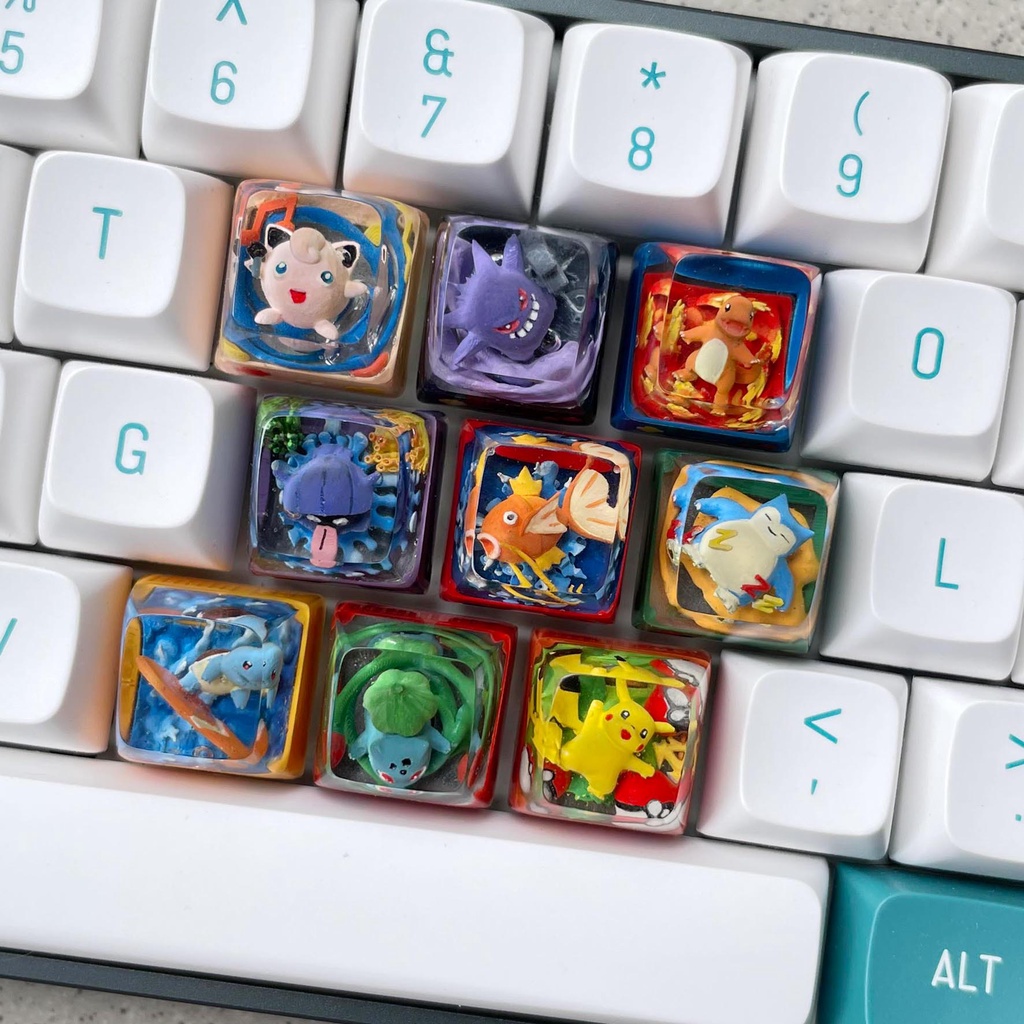 Pokemon Artisan Keycaps