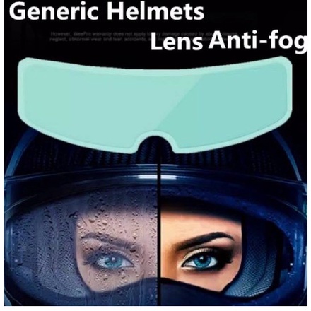 ANTI AIR HUJAN ANTI EMBUN HELM CEMBUNG STIKER KACA FILM HELM KABUT Anti Fog Rainproof Film Helm GEN2