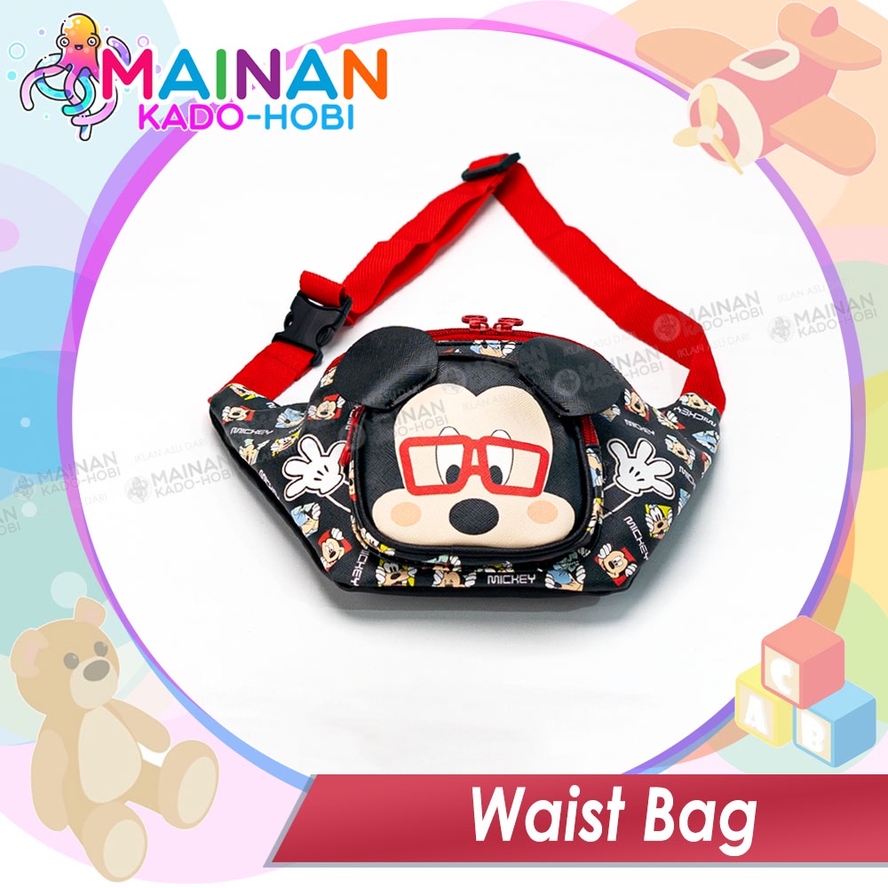 KADO ULANG TAHUN GIFT ANAK BAG WAIST TAS SELEMPANG KARAKTER KARTUN