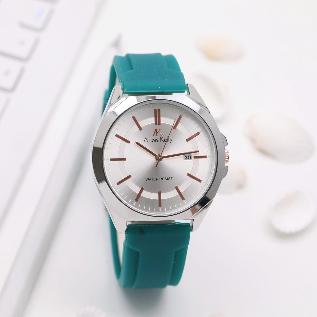 Jam Tangan Wanita Fashion L4603S Tali Rubber Tanggal Aktif Free Box &amp; Baterai Cadangan