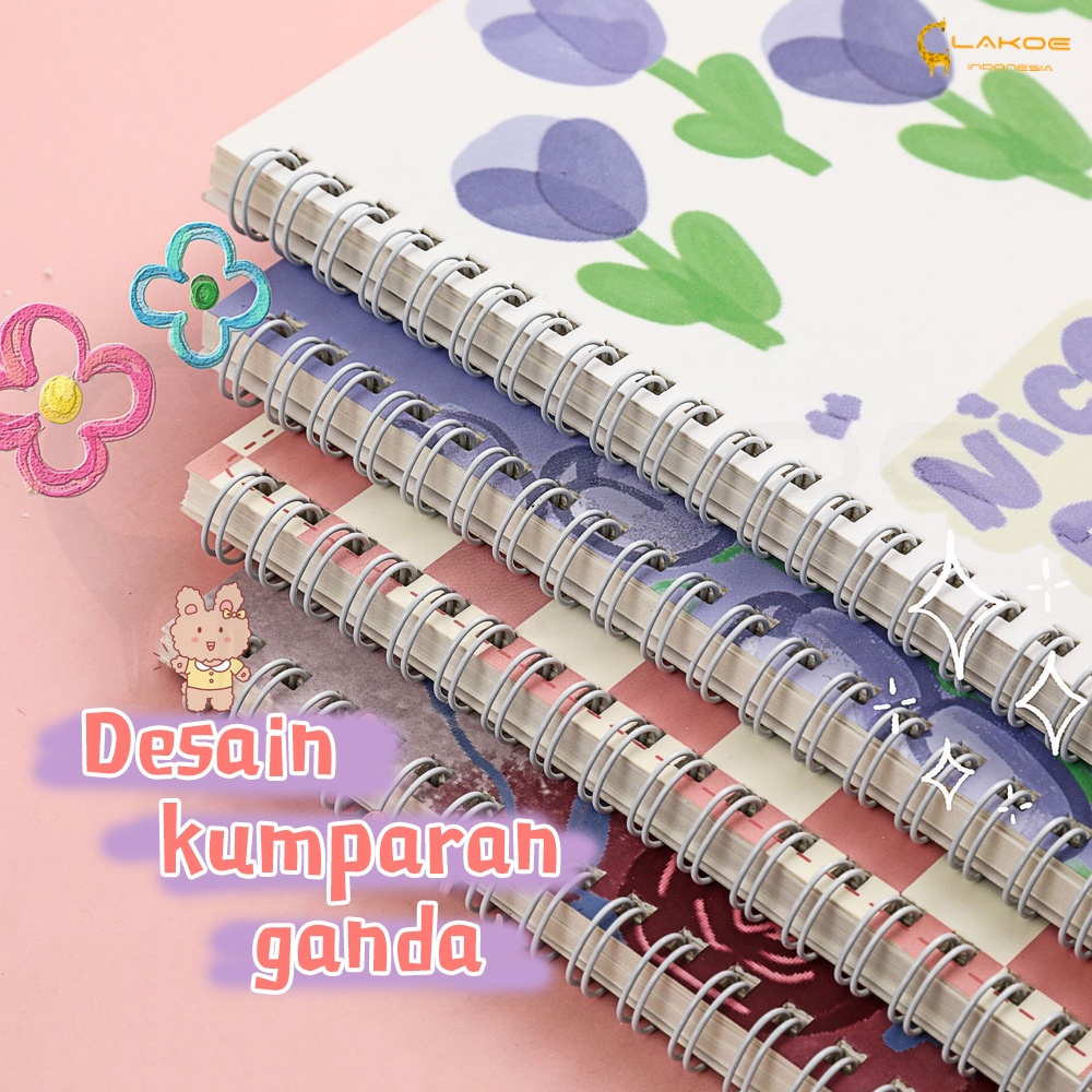 Notebook Ring Buku tulis ring buku catatan ukuran A5