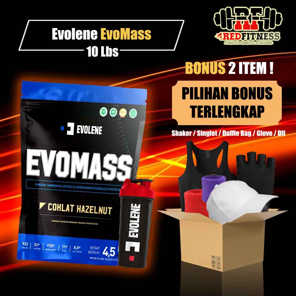 Evolene Evomass Gainer 10 lbs 4.5 kg / Evo Mass 10lbs 10lb 10 lb 4500 gr gram