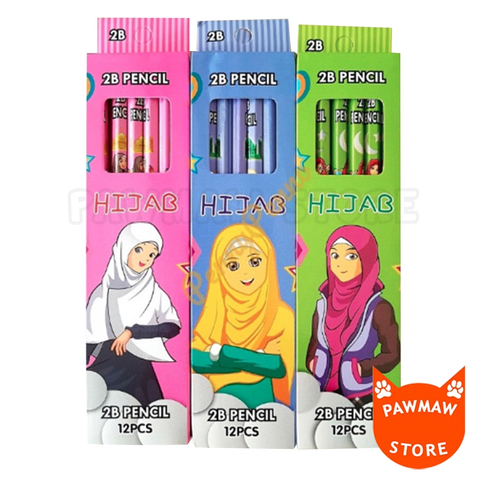 

Pensil 2b Hijab Karakter Isi 12 (Pak)