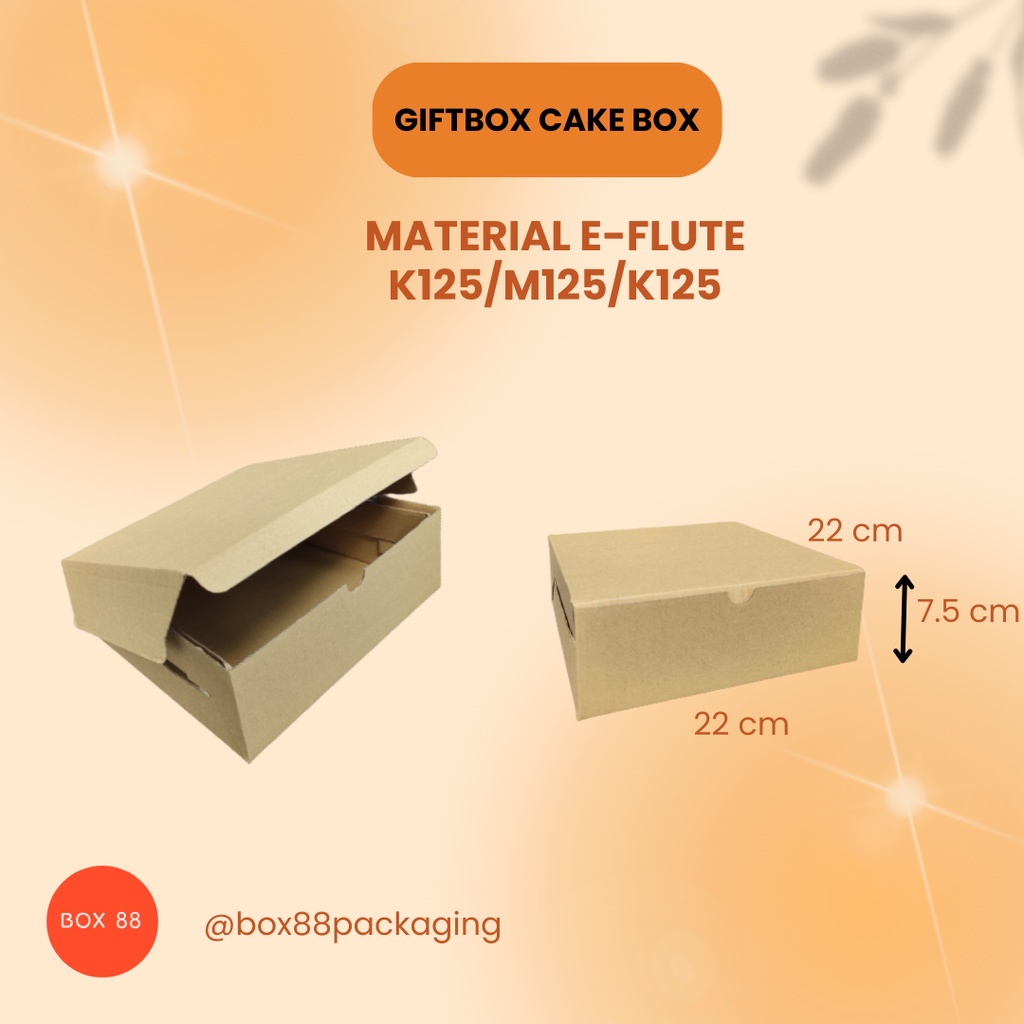 

READY STOCK [E-FLUTE] GIFTBOX KEMASAN/ CAKEBOX / SET HAMPERS / KOTAK HAMPERS