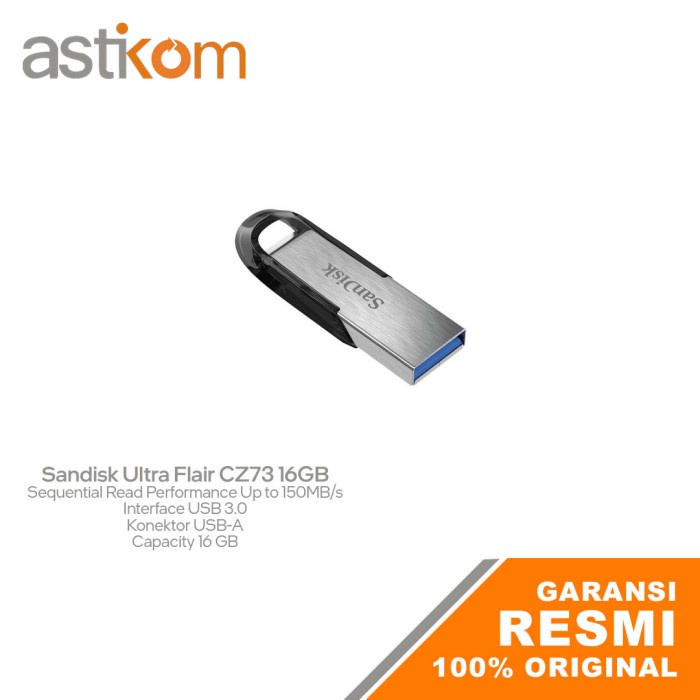 Flashdisk Sandisk Ultra Flair CZ73 16GB USB 3.0