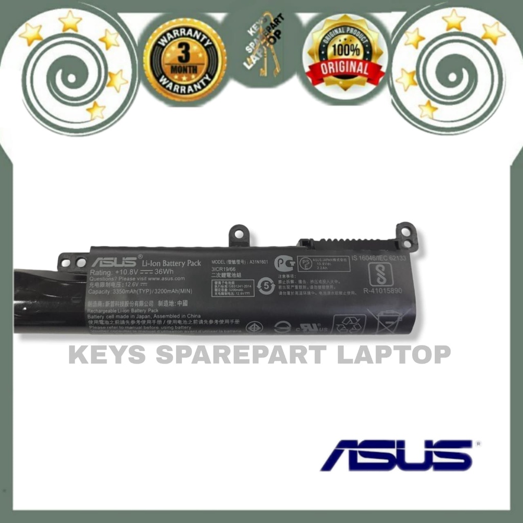 Baterai Batre Battery Laptop ASUS Vivobook F541UA R541 A31N160 X541 x541n X541U X541S X541SA X541SC X541NA X541NC A541 X541UJ X541UV