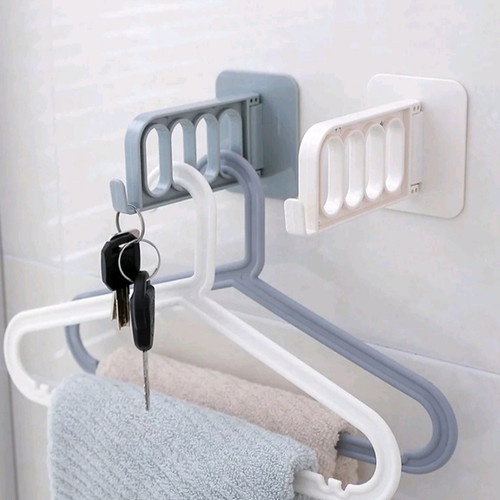 GANTUNGAN TEMPEL HOOK LIPAT STAND HANGER JEMURAN BAJU DINDING