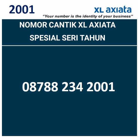 nomer cantik seri tahun xl axiata 4G kartu perdana tahun lahir 2001