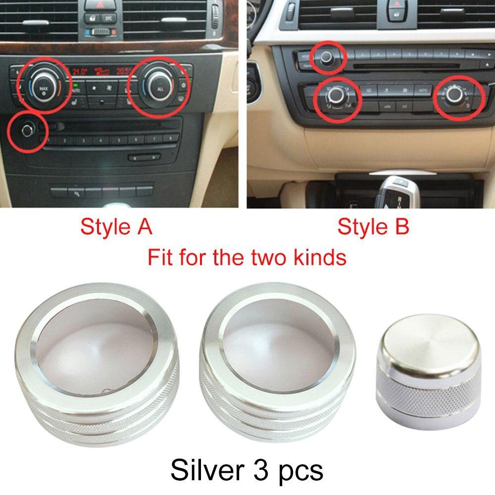 Populer Penutup Tombol Audio Ac 2005-2013 Knob Konversi Interior Untuk BMW Seri3 One Touch Start