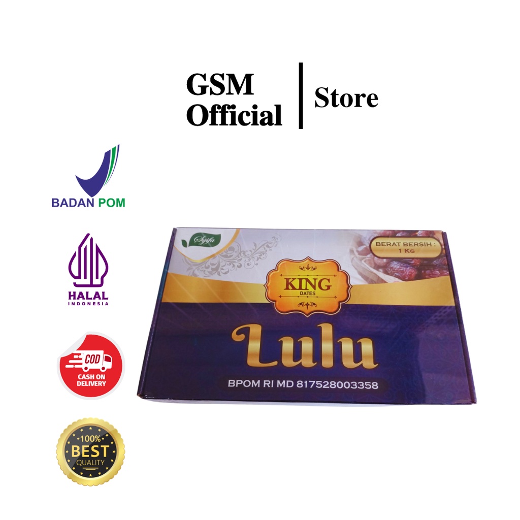 

Kurma King Dates Lulu Premium 1 Kg Syifa Original Saudi