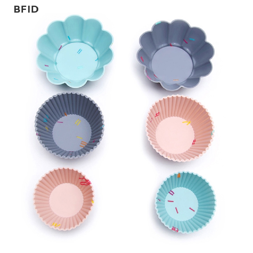 [BFID] 6pcs/set Cetakan Silikon Kue Muffin Cupcake Baking DIY Cake Tools Dishes Cup [ID]