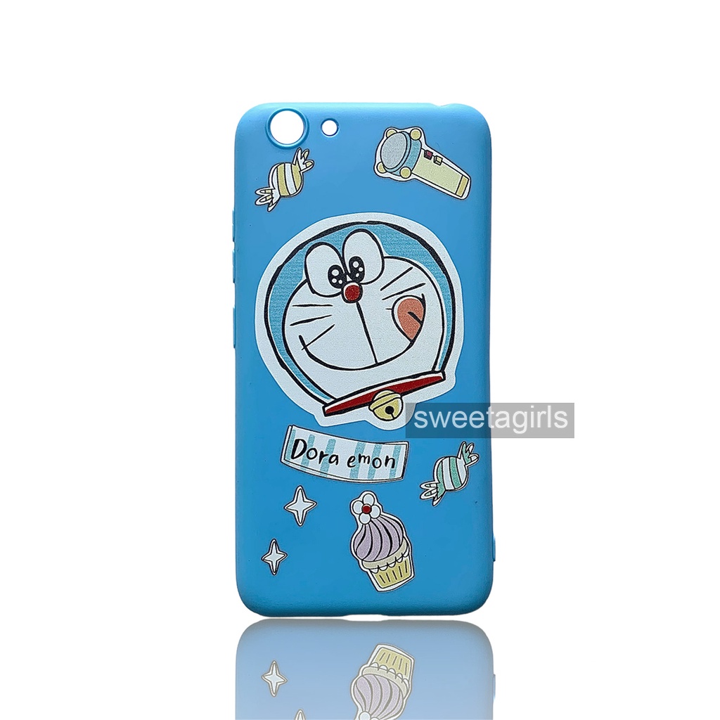 Casing Silikon untuk Vivo Y53 (1606) - sweetacase.id - Casing bumper kamera - casing warna pastel - model Boneka 3D timbul  - casing dengan karakter lucu - aesthetic - casing anak - Case Gemoy boneka timbul
