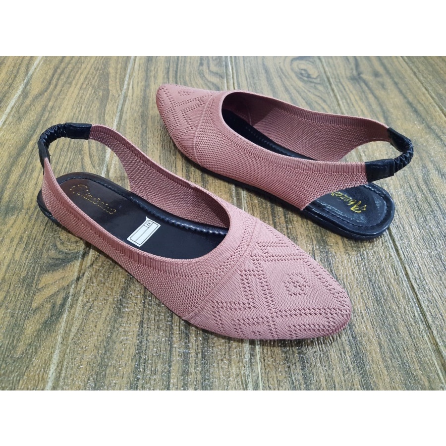 sandal slop rajut import karet belakang/flatshoes import terlaris dan termurah SALLSA SICI